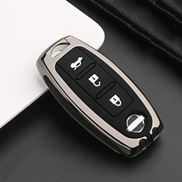 Imagem de WSWJDW Porta-chaves do carro capa porta-chaves porta-chaves bolsa, adequado para Nissan X-Trail T32 Murano Qashqai Versa Tidda Cubo Infiniti EX FX G25 FX35 EX, 5