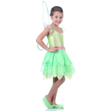 Imagem de Fantasia Tinker Bell Sininho Infantil Luxo com Asas - Disney P