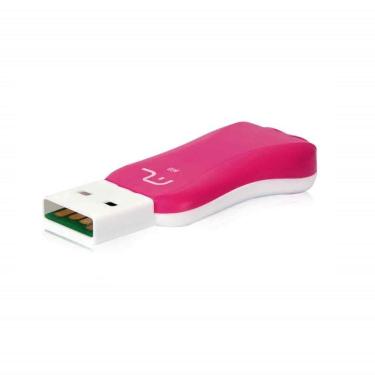 Imagem de Pendrive 8gb Titan Rosa E Branco Multilaser 2.0 - Pd701