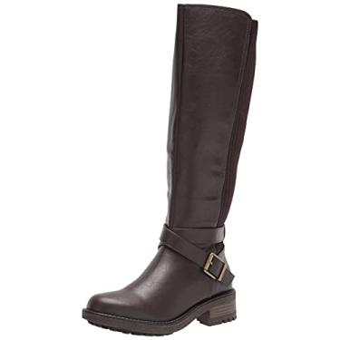 Imagem de LifeStride Bota feminina Karter na altura do joelho, Chocolate escuro, 8.5 Wide