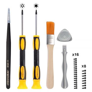 Imagem de eXtremeRate T6 T8H Screwdriver Set Opening Tools Repair Kits for Xbox Series X/S, Elite 2 Core, Xbox One, Xbox One Elite, Xbox One S/X Controller w/ Spare Screws Tweezers Prying Tool & Cleaning Brush