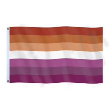 Imagem de Xunny 3x5fts LGBT Bandeiras (Sunset Lesbian Bandeiras-1pc)