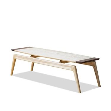 Imagem de Mesa lateral Mesa de canto simples moderna mesa de centro mesa de centro pequeno apartamento sala de estar mesa de chá nórdica mesa de chá mesa de centro (tamanho: 136 * 40 * 38cm)