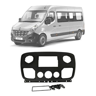Imagem de Moldura Fiamon 2Din chinês e japonês Renault Master 14 > - Preta fosca