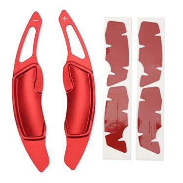 Imagem de Paddle Shifters Volante Extended丨 Paddle Shifters丨1 Par Liga de Alumínio Paddle Shifter Extension Para Impreza WRX BRZ Forester Legacy Outback Vermelho Interior automotivo