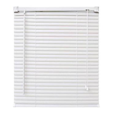 Imagem de Persiana Horizontal PVC Branca 160 (L) x 160 (A) Lâminas Resistentes Flexíveis C/ Kit de Instalação
