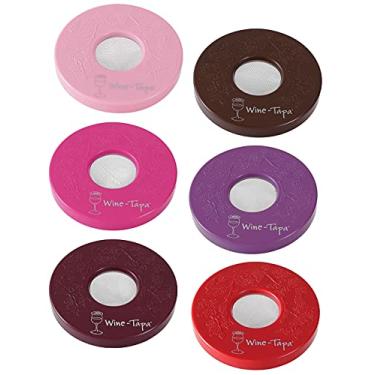 Imagem de Tampas de copo de vinho tapa - Mantenha os insetos longe de taças de vinho ao ar livre - Use como capa para canecas de café, latas de refrigerante e copos de bebida, conjunto de 6 capas de bebida que não derramam (empurrar)