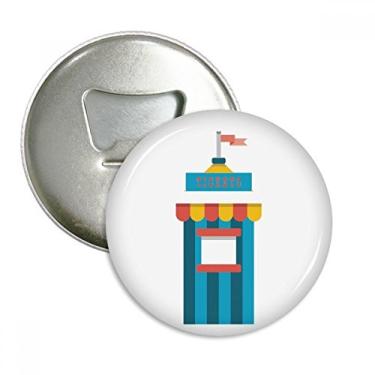 Imagem de Incrível ilustração engraçada de bilhetes de parque abridor de garrafas ímã de geladeira emblema multifuncional