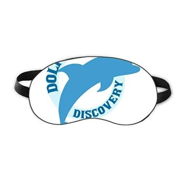 Imagem de Blue Ocean Streamline Dolphin Pattern Sleep Eye Shield Soft Night Vlindfold Shade Cover