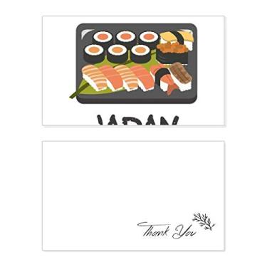 Imagem de Caixa tradicional japonesa de sushi, cartão de agradecimento, aniversário, agradecimento de casamento