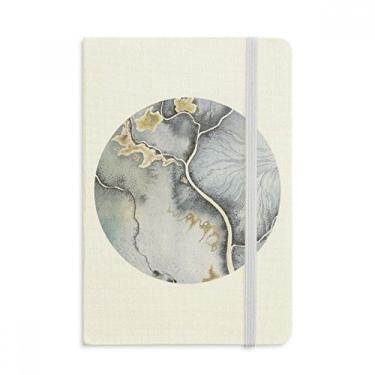 Imagem de Caderno de aquarela com sombreamento abstrato de tinta, capa dura oficial, diário clássico