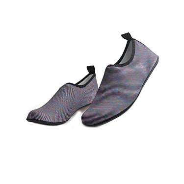 Imagem de Jueshanzj Sapatos de natação de verão com sola fina e sola descalço, pele aderente ao rio, sapatos de praia, K20, 8.5