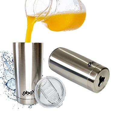 Imagem de Copo Térmico com Tampa e Abridor Inox