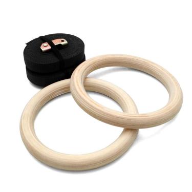 Imagem de Argola Olímpica de Madeira Treino Academia Musculação Profissional-Unissex