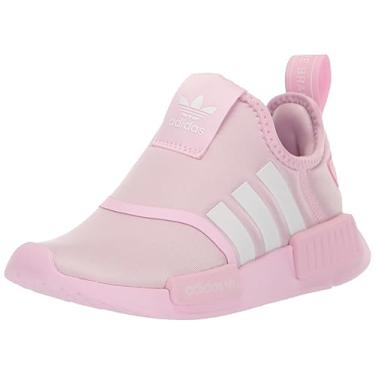 Imagem de adidas Originals Tênis infantil unissex NMD 360, Orchid Fusion/Branco/Branco, 2.5 Little Kid