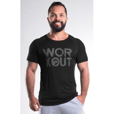 Imagem de Camiseta Dry Fit  Workout Poliamida Masculina - Preto - Gatto De Rua