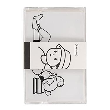 Imagem de Mini Papel de Memorando Decorativo, Estilo Simples Requintado Fácil de Escrever Papel de Memorando Pequeno Mais Grosso Bonito para Lembretes (Branco)