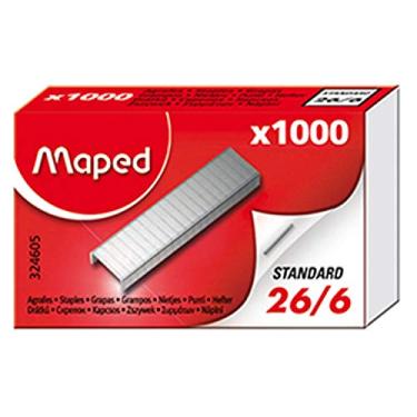 Imagem de Grampos 26/6, Maped, 324605, Caixa x1000, Prata