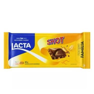 Imagem de Barra De Chocolate Ao Leite Com Amendoim Shot 165G Lacta
