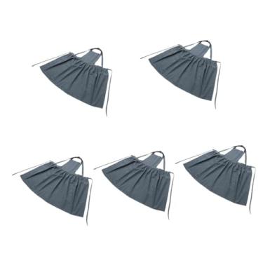 Imagem de MAGICLULU 5 Unidades avental de colete de cozinha vestido avental colete bata regata tops aventais para mulheres com bolsos avental profissional Simples Acessórios algodão
