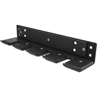 Imagem de Yes4All Suporte de barra olímpico vertical montado na parede, rack de armazenamento de barra, rack de barra suspenso para equipamentos de fitness em casa - 4 barras