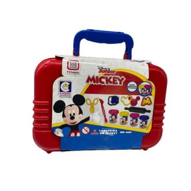 Imagem de Lancheira Mickey Disney Junior Com Kit De Massinhas Maleta Escolar - C