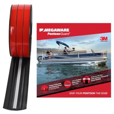Imagem de MEGAWARE KEELGUARD Pontoonguard – Pontão de barco e para-choques de madeira (kit de 12 metros – Pontão de até 7,5 metros, Preto)