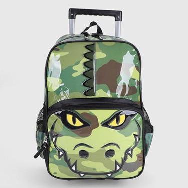 Imagem de Mochila Com Rodinhas Infantil Luxcel Up 4 You Crocodilo Menino-Masculino