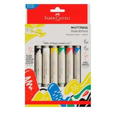 Imagem de PINCEL MARCADOR ARTESANATO MULTIMARK S&P 6 BASIC COLORS PCT COM 02 108384