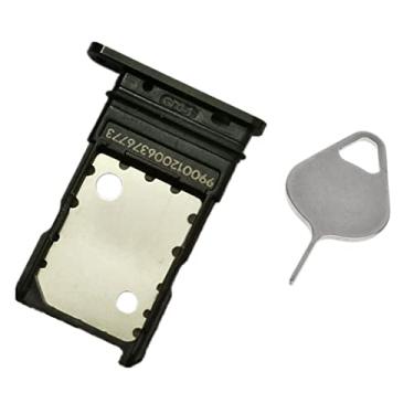 Imagem de YESUN Substituição do soquete do suporte da bandeja do cartão SIM para Google Pixel 3 (preto) 14.0 cm