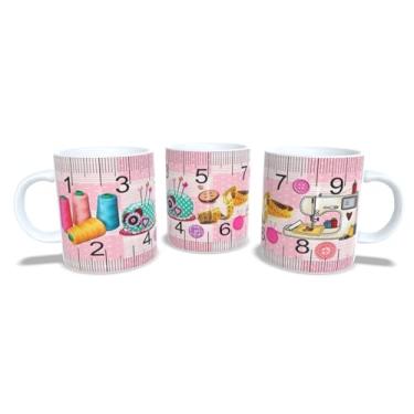 Imagem de Canecas de Porcelana Branca Personalizadas Profissões 3 (Costureira)