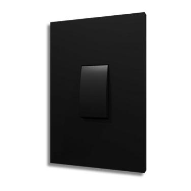 Imagem de Interruptor Recta Satin 1 Tecla Simples Vertical com Placa Acetinado B