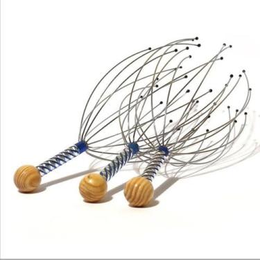 Imagem de Massageador De Cabeça 12 pontas Cafune Relaxante Anti Stress - Home Go