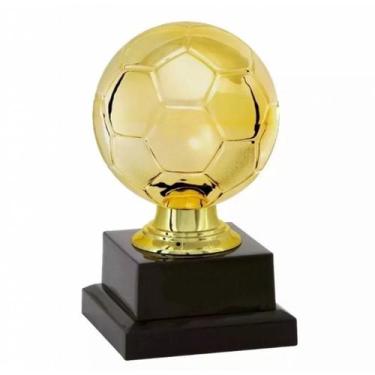 Imagem de Troféu Bola Futebol 14cm Vitória, Bronze