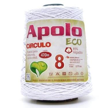 Imagem de Barbante Apolo Eco nº08 600g - CÍRCULO, 8001 BRANCO