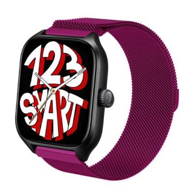 Imagem de Pulseira Milanese compatível com GTS4 A2168 / GTS 4 Mini A2176 - Roxo 
