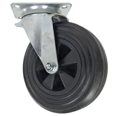 Imagem de Rodizio Ajax Giratório Sem Freio Para Container Plástico 8''