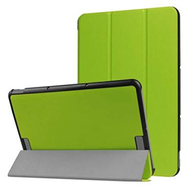 Imagem de Capa de couro ASUS Transformer Book T101HA de 10,1 polegadas, ultrafina, suporte fólio, capa inteligente leve para 10,1 polegadas para ASUS Transformer Book T101HA (tablet versão 2016) (1 verde)