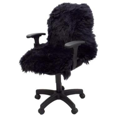 Imagem de Pelego Preto Natural para decoração SV1879 - Selaria Vertentes