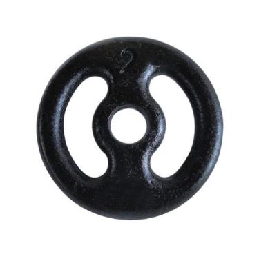Imagem de Anilha Ferro Fundido Pintada Fitness Academia 2,0 Kg - ANILHAS FITNESS