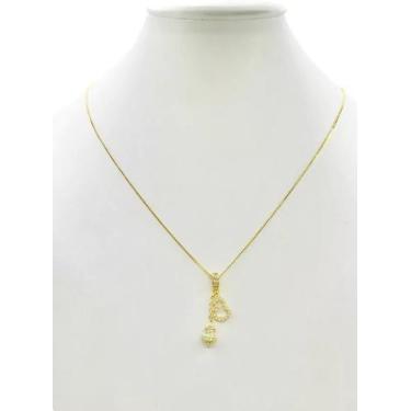 Imagem de Cordão Feminino 1mm Delicado - Banhado a Ouro 18k - ToJoia18k