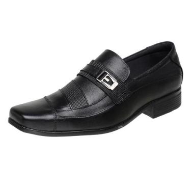 Imagem de Sapatos Social Masculino Bico Fino em Couro Moderno Fino SLZ-3051 - GM