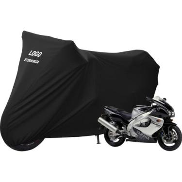 Imagem de Capa De Tecido Para Moto Yamaha YZF 1000 Com Elasticidade - Mz, Preta