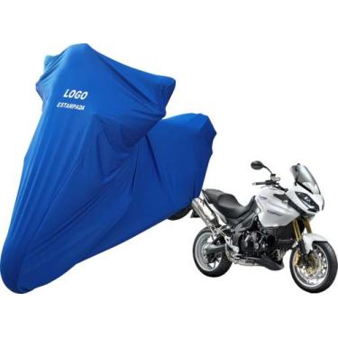 Imagem de Capa Cobrir Moto Triumph Tiger 1050 De Tecido Lycra - Mz, Azul