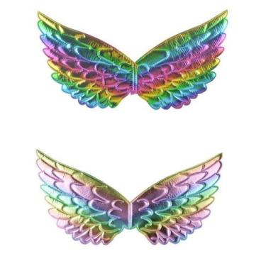 Imagem de Kit 10 Asas Infantil De Anjo Unicórnio Metalizada Festas - MC Presente