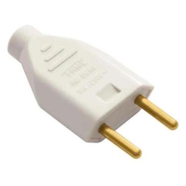 Imagem de Plugue Macho Fame 2P 10A 250V Cinza