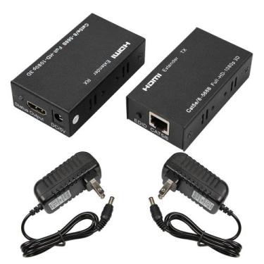 Imagem de Extensor Hdmi Até 60M Tv Full Hd Cabo Utp Rede Rj45 Cat5E/6 - Lelong