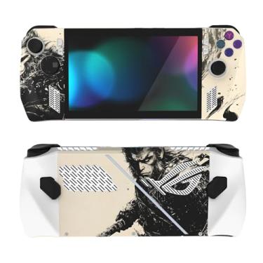 Imagem de PlayVital 2 conjuntos de adesivos protetores para ROG Ally, adesivos personalizados de vinil para console de jogos ROG Ally Handheld - Inkblade Wukong