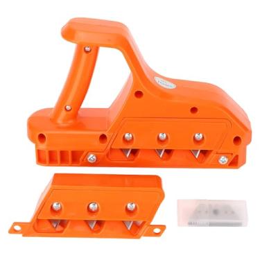 Imagem de Cortador Rápido de Placa de Gesso Com 3 Lâminas, 45 60 Graus Chanfro Placa de Gesso Edger Parede Seca Madeira Macia Plaina Manual de Plástico para Corte e Modelagem