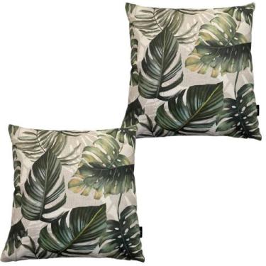 Imagem de Kit 2 Capa de Almofada Waterhavana Impermeável Estampa Digital 100% Al